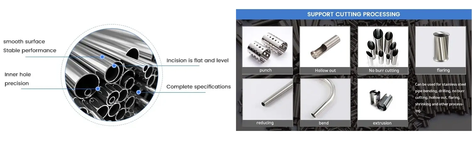 snijden van roestvrijstalen buizen