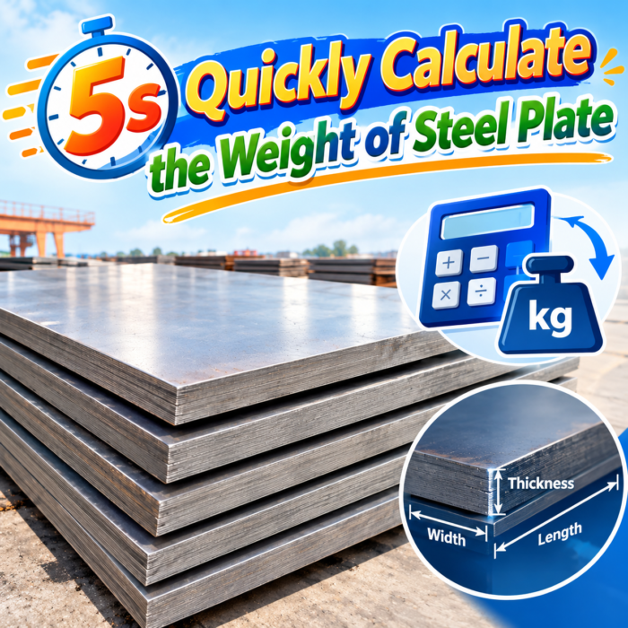 Calculate the weight of a steel plate in 5 seconds